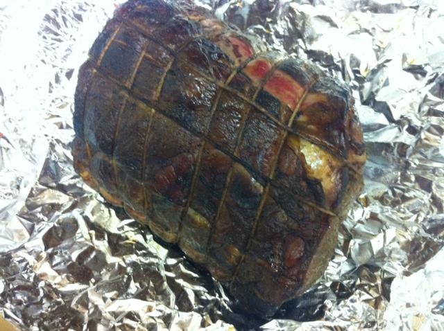 Prime Rib just out of the smoker.jpg